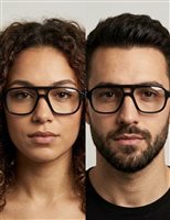 Montatura vista Compositive Eyewear ALEX 53 NERO CON CLIP - ALEX 53 NERO CON CLIP